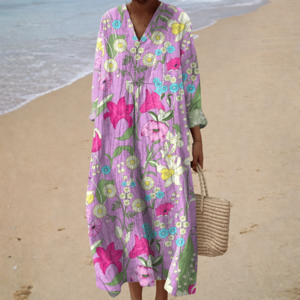 Flatterndes Sommerkleid mit Print