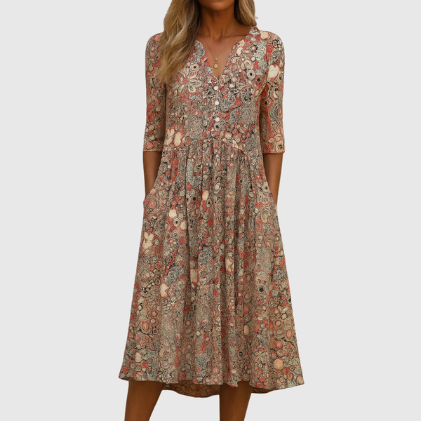 Harlow | Elegantes Kleid mit V-Ausschnitt