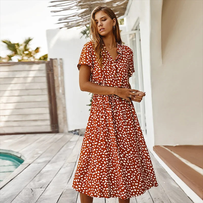 Faelina - Bedrucktes Sommerkleid